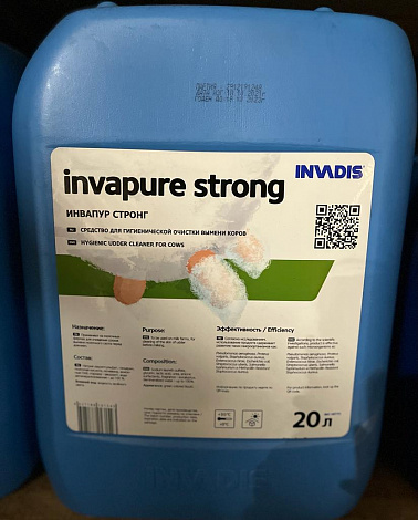 INVAPURE STRONG ( 20л)  средства для гигиенической очистки  вымени коров перед доением