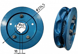 Ведущая звездочка скрепера цепи 13х36 d65мм
