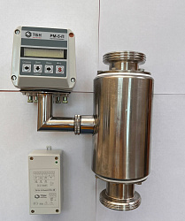 Счётчик-расходомер электромагнитный РМ-5-П-50 вертикальный +Блок питания БПИ-3В импульсный