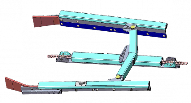 Дельта-скрепер AT по работе на бетонном покрытии 
